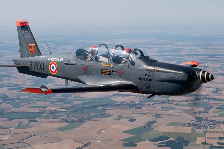 Private Flying Adventure in Military Aircraft in Pontoise