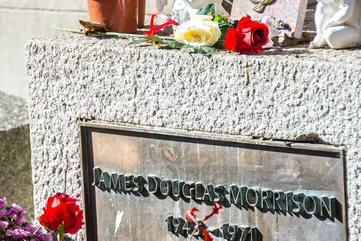 Grave Stone of Jim Morrison