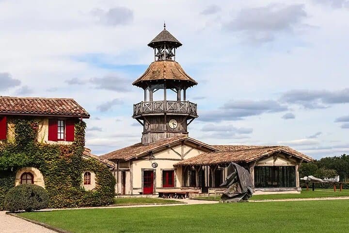 Landmark Château de Pessac-Léognan, origin of some of the great Bordeaux wines