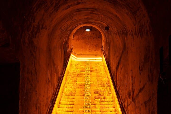 Visit the 2000 years old cellars of Veuve Clicquot, ancient roman mines.