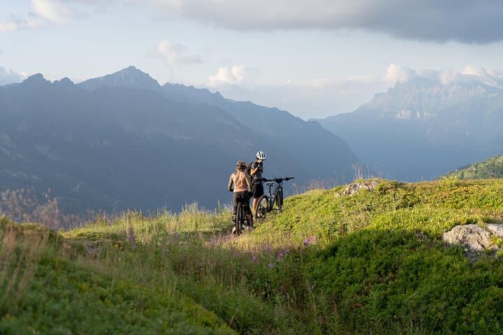 Megève Electric Mountain Bike Day — Panoramas Mont Blanc and Alps