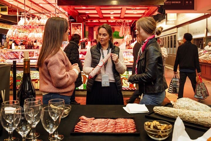 Charcuterie and wine tasting with clients