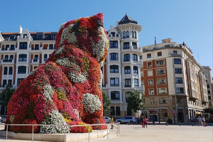 Bilbao, Guggenheim and Dragonstone from Biarritz