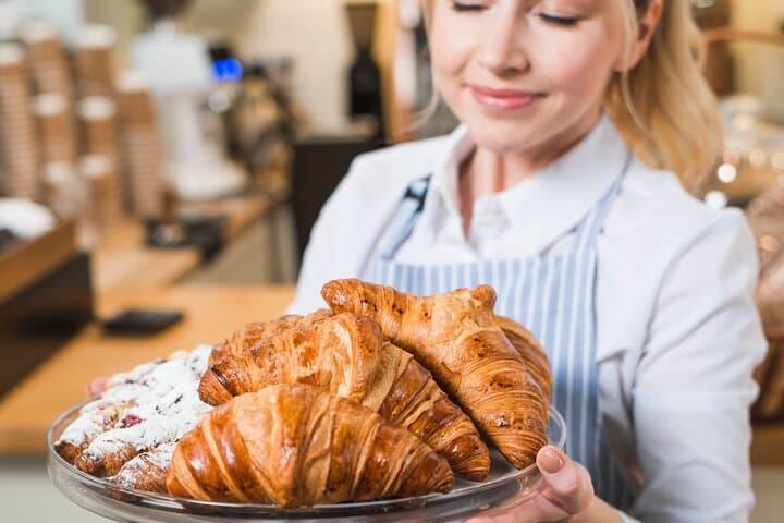Fresh breakfast pastries