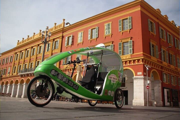 Guided Eco-Friendly Bike Taxi Tour from Nice
