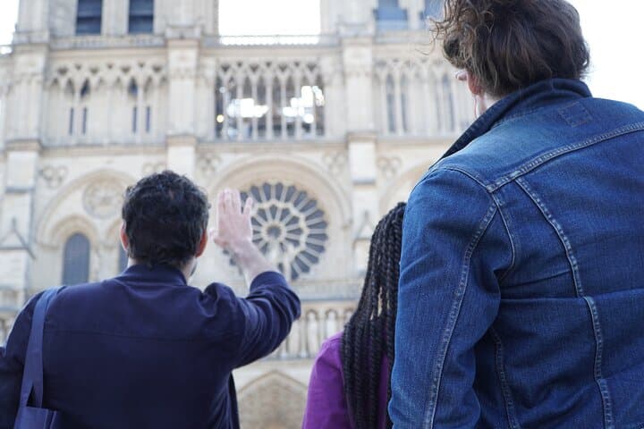 The facade of Notre Dame Cathedral