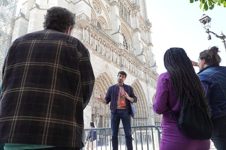 Outisde Notre Dame Cathedral