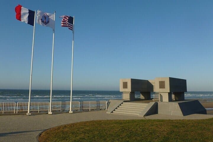 National Guard monument, at Vierville-sur-mer, on Omaha Beach.