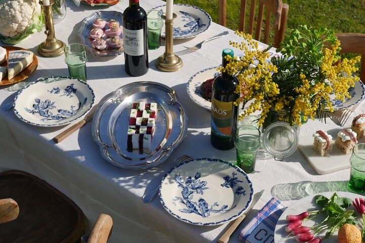 A meal according to food and wine