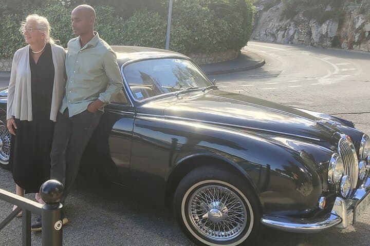 French Riviera Vintage Jaguar MK2 Tour with Scenic Stops