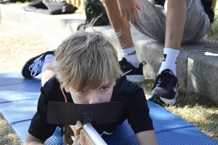 Laser Biathlon Competition in Capbreton
