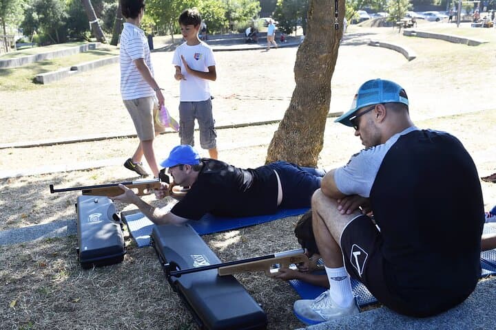 Laser Biathlon Competition in Capbreton