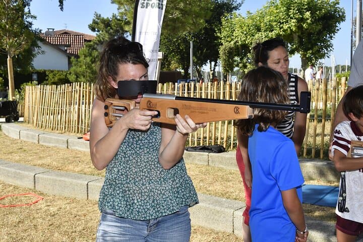 Laser Biathlon Competition in Capbreton