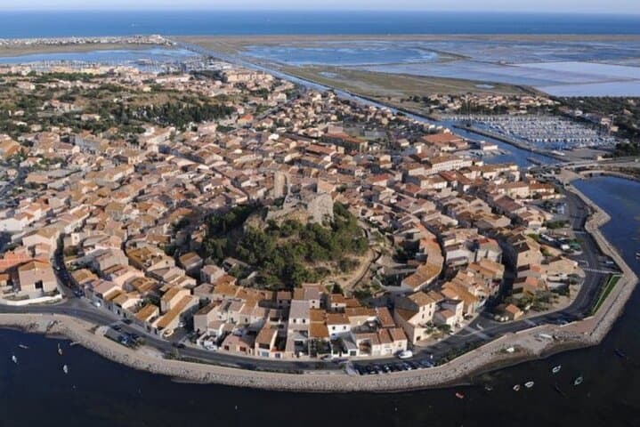 THE Village of Gruissan seen from the sky