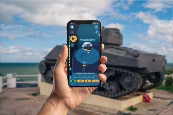 The Allied Landing GPS App Walking Tour Mobile Game