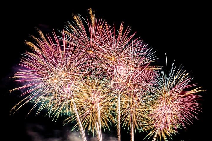 Summer Fireworks and Dinner Catamaran Cruise from Cannes
