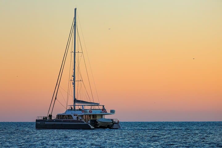 Summer Fireworks and Dinner Catamaran Cruise from Cannes