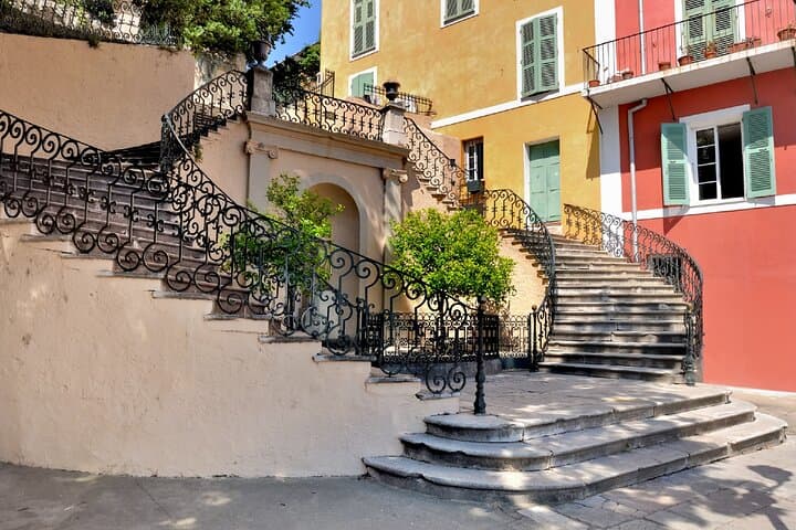 Staircase and Jardin Romieu: The picturesque climb connecting the port to the Citadel.