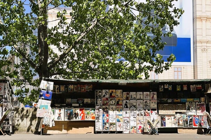 The famous bookstores on the edge of Seine River