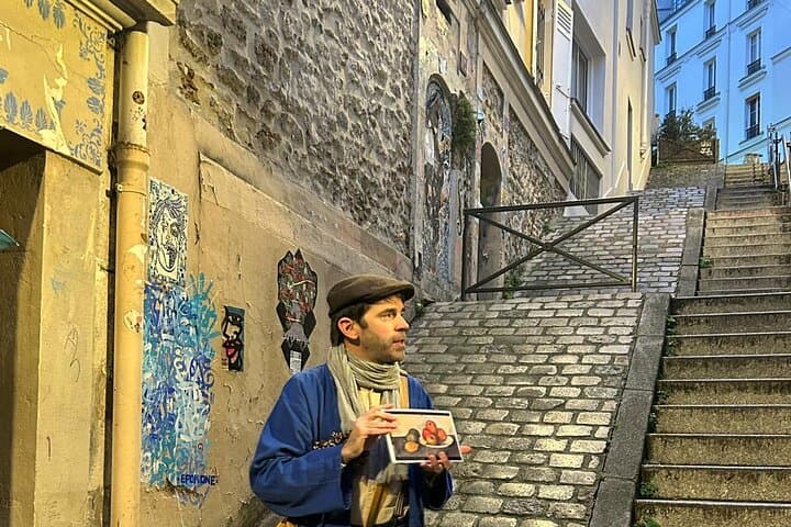 Unique Montmartre 19th century tour: a travel in time w/ an actor