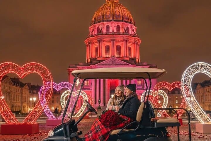 Le Tour d’Amour The Valentine’s Day Private Golf Cart in Paris