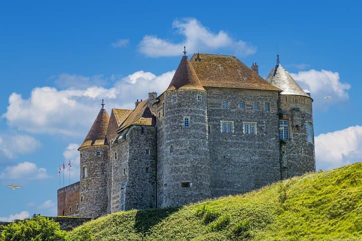 Dieppe Castle: The medieval sandstone and flint fortress overlooking the city.