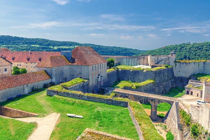 Citadel of Besançon: The huge fortress designed by Vauban, a UNESCO World Heritage Site, overlooking the city.