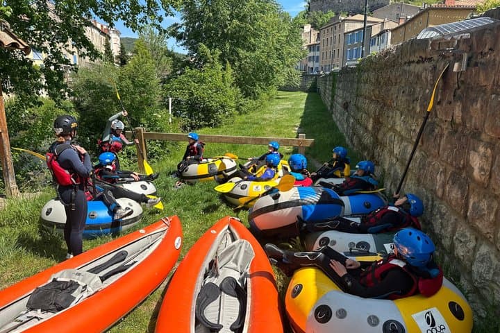 Tubing on the river Aude in Quillan Fun in the middle of nature