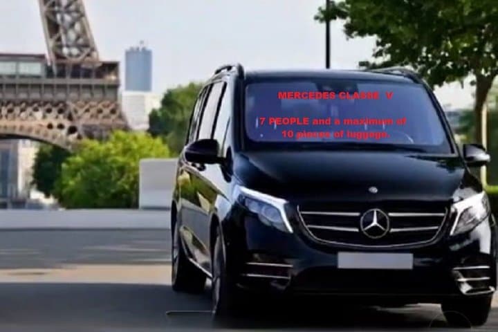 Private transfer EN VAN - DE Paris CDG Airport to Disneyland