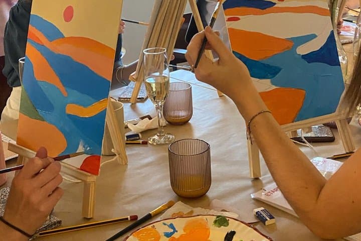 Painting&Wine Workshop - Creative Painting Experience in Paris
