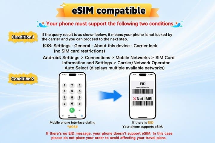 eSIM for Europe 41 counties | France, Italy, Spain, UK, etc.