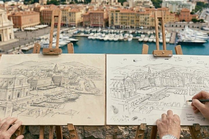 Outdoor painting workshop on Castle Hill