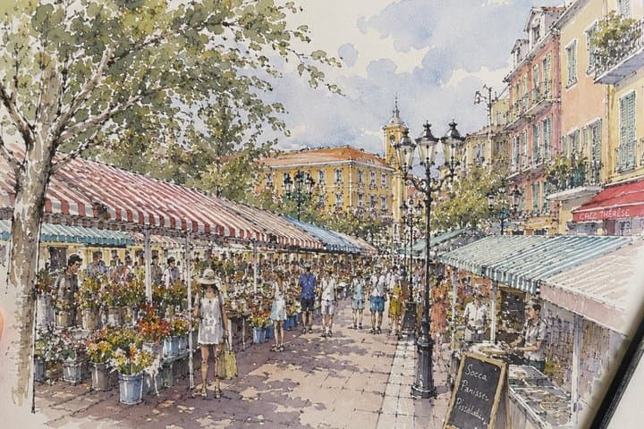 Outdoor painting workshop on Castle Hill
