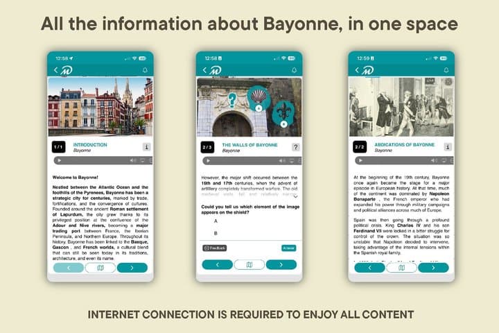 TOP Bayonne : Private Guided Tour with your mobile