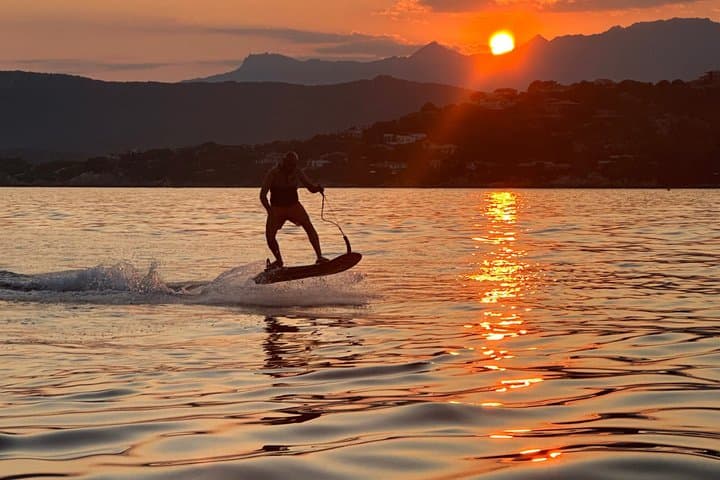 Porto Vecchio Boat ride and JetSurf at sunset
