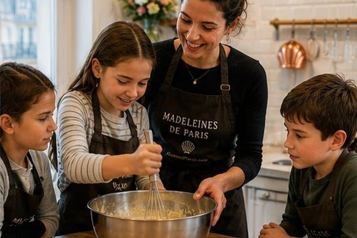 Madeleine Baking Class for Families and Kids in Central Paris