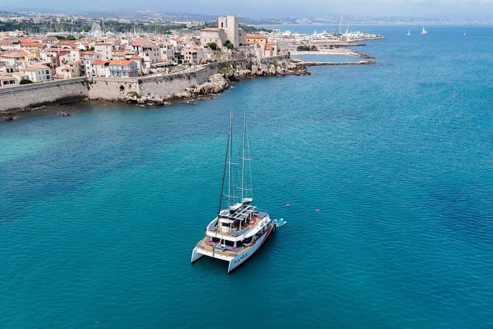 Maxi Catamaran Check-out from Nice or Villefranche with transport