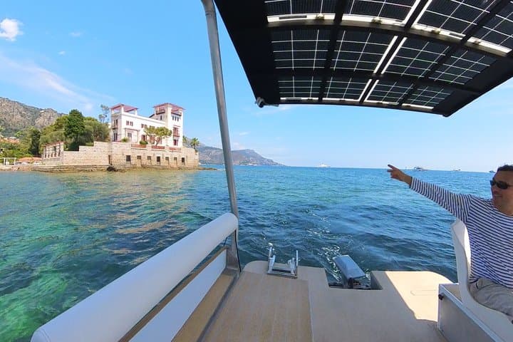 Private Sunset Tour in Solar Boat near Nice and Monaco