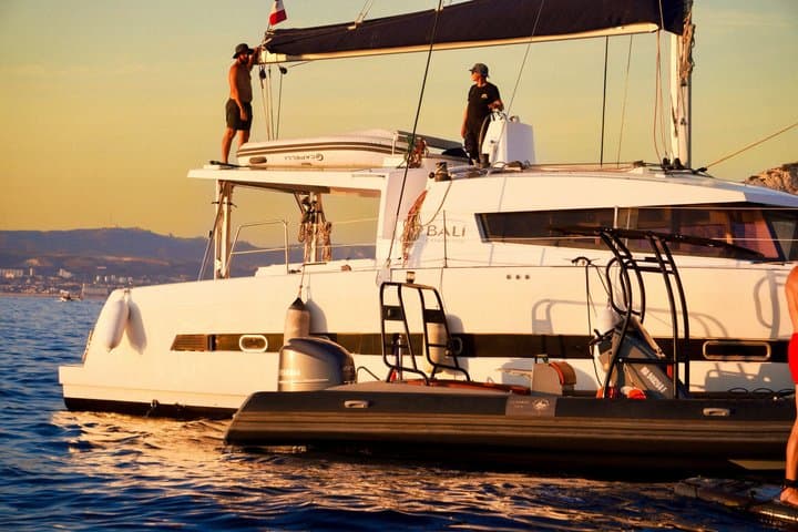 Marseille sunset catamaran in Friuli with aperitif