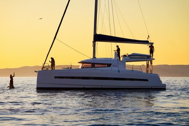Marseille sunset catamaran in Friuli with aperitif