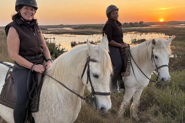 Romantic Sunset Nature Ride on Horseback in the Camargue