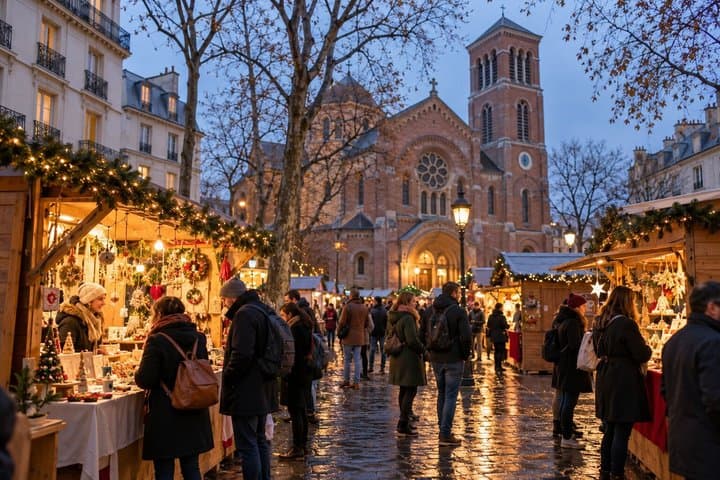 Paris Montmartre Christmas Private Tour: Markets, Coffee & Pastry