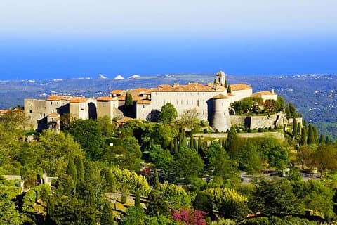 Gourdon village overlooking the French Riviera