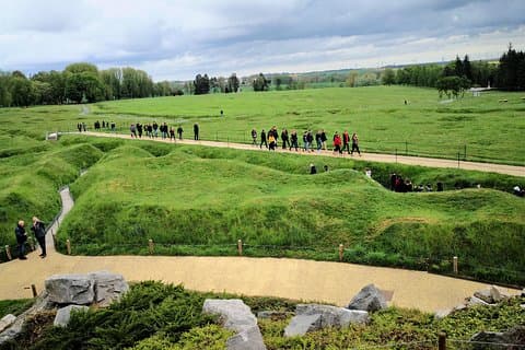 Beaumont Hamel Newfoundland Park - Panorama and battlefield' view from The Caribou monument