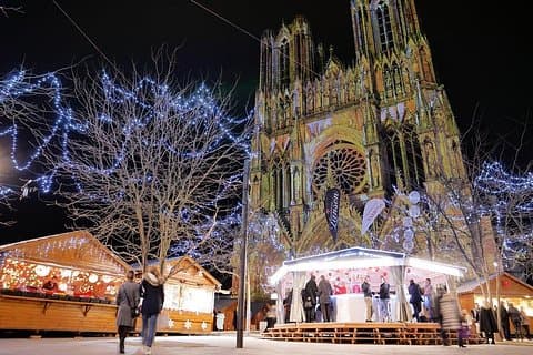 Reims Christmas marked with its cathedrale