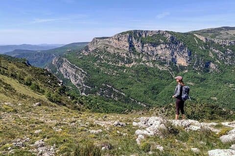 Hiking in the region park in the French Riviera