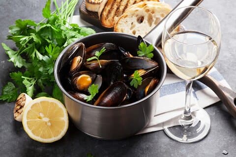 Typical French lunch