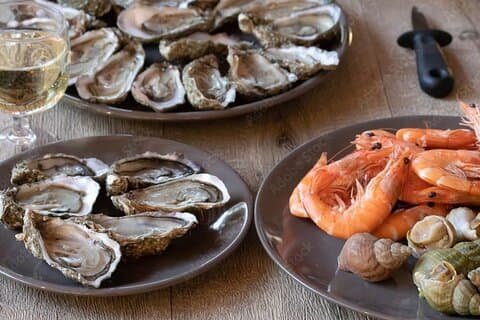 Seafood tasting