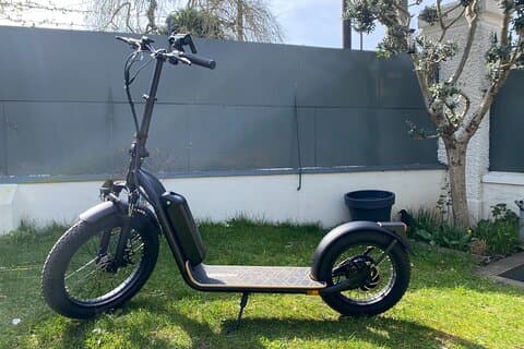 A semi-all-terrain scooter