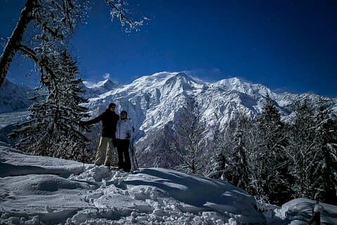 Private Chamonix Snowshoeing Experience Under the Stars tour
